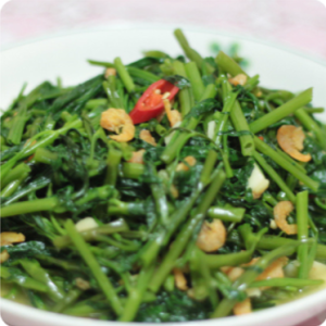 A15 铁板炒虾米翁菜  Stir-fried Kangkung with Dried Shrimp