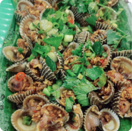 A20 葱油烧鲜蛤 Grilled Cockles with Scallion Oil