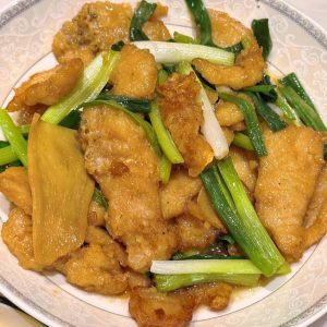F01 姜葱鱼片 Spring Onion & Ginger Fillets